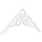 Ekena Millwork Pitch Bordeaux Architectural Grade PVC Gable Pediment, 60"W x 25"H x 1"P (10/12) GPP060X025X100BOR - alternate 1